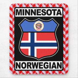 Norwegian Minnesotan American Mousemat Mouse Pad