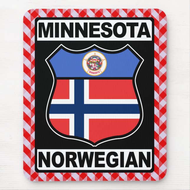 Norwegian Minnesotan American Mousemat Mouse Pad (Front)