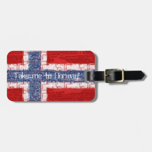 Norwegian Motherboard Theme Luggage Tag