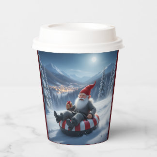 Norwegian Nisse Sledding, Paper Cups