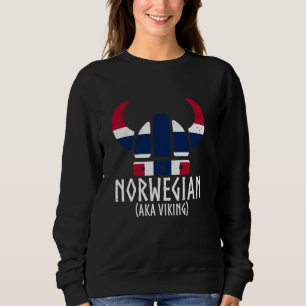 Norwegian norway aka viking funny norge nordic sca sweatshirt