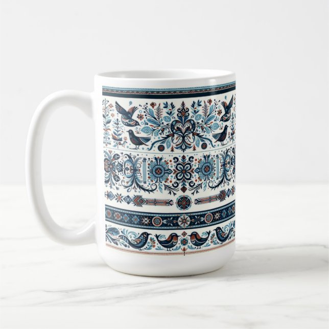 Norwegian or Danish Mother Ceramic 15oz Norwegian  Coffee Mug (Left)