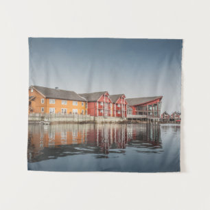 Norwegian Painted Houses Tapestry