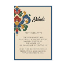Norwegian Rosemaling Wedding | Details Enclosure