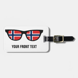 Norwegian Shades custom luggage tag