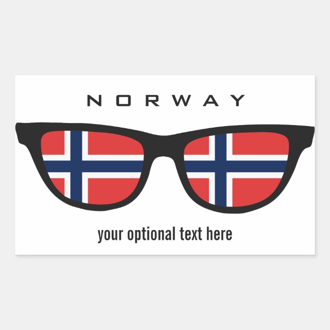 Norwegian Shades custom stickers (Front)