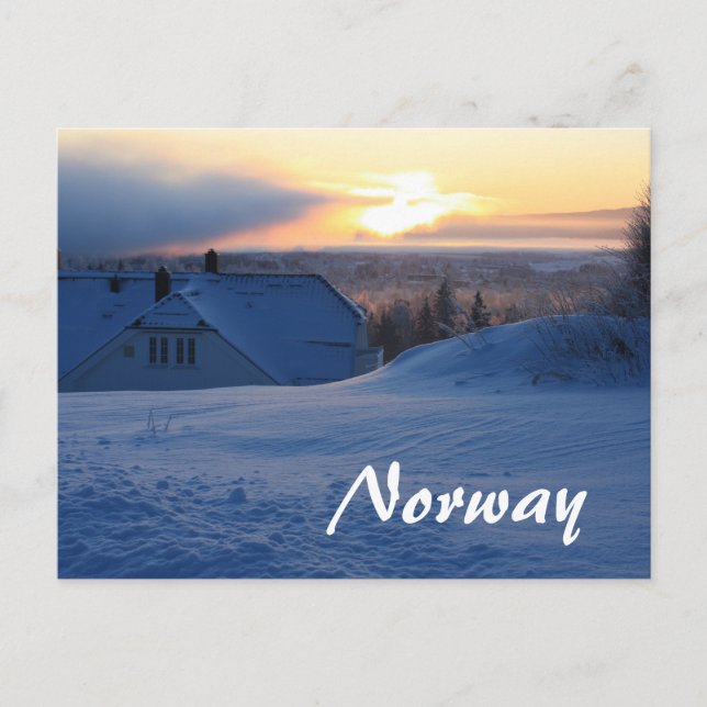 Norwegian Snow/Norway Postcard (Front)