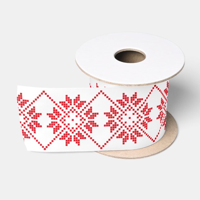 Norwegian Sweater Style.  Satin Ribbon (Spool)