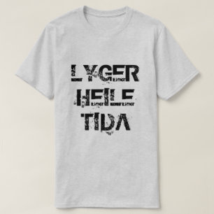 Norwegian text lyger heile tida lying all the time T-Shirt