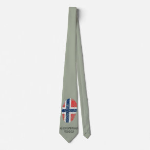 Norwegian touch fingerprint pattern tie