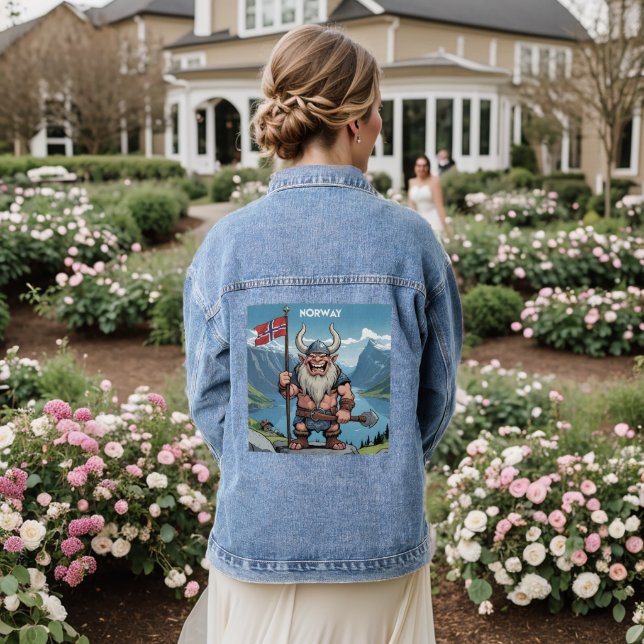Norwegian Troll Denim Jacket (Wedding Back)