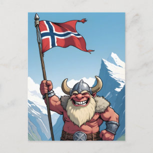 Norwegian Troll Postcard