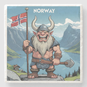 Norwegian Troll Stone Coaster