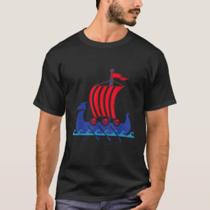 Norwegian Viking Sailing Boat Gift Norway T-Shirt