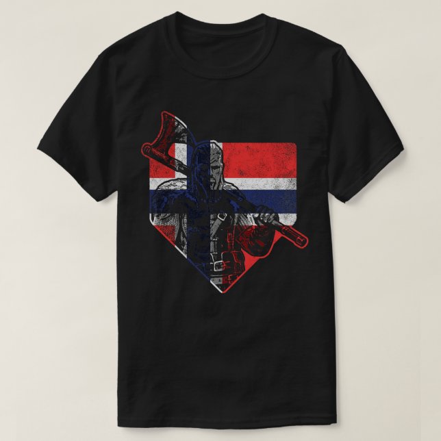 Norwegian Viking Warrior 2 T-Shirt (Design Front)