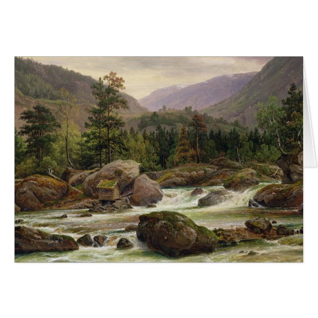 Norwegian Waterfall, 1840 (Front Horizontal)