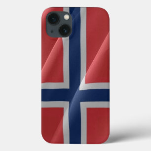 Norwegian waving Flag - iPhone 13 Case
