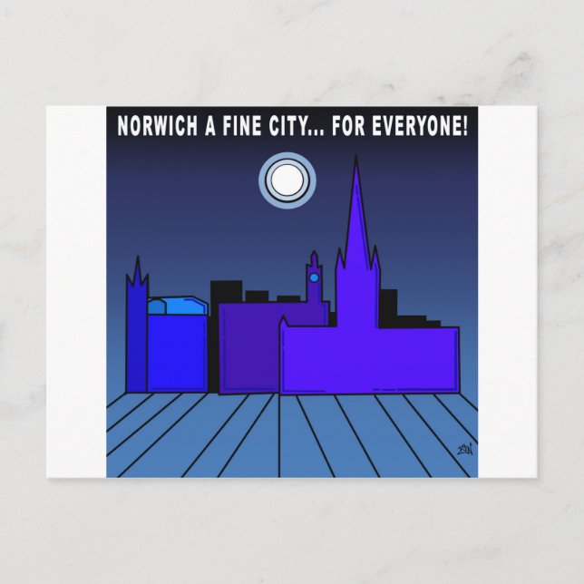 Norwich a Fine City For Everyone Postcard (Front)