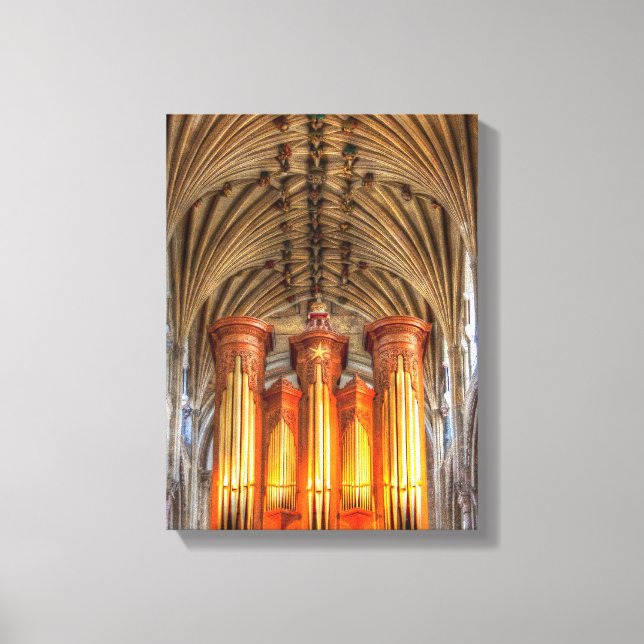 Norwich Cathedral organ Canvas Print (Front)