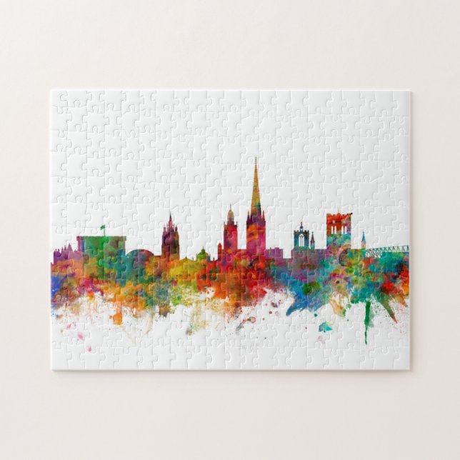 Norwich England Skyline Jigsaw Puzzle (Horizontal)