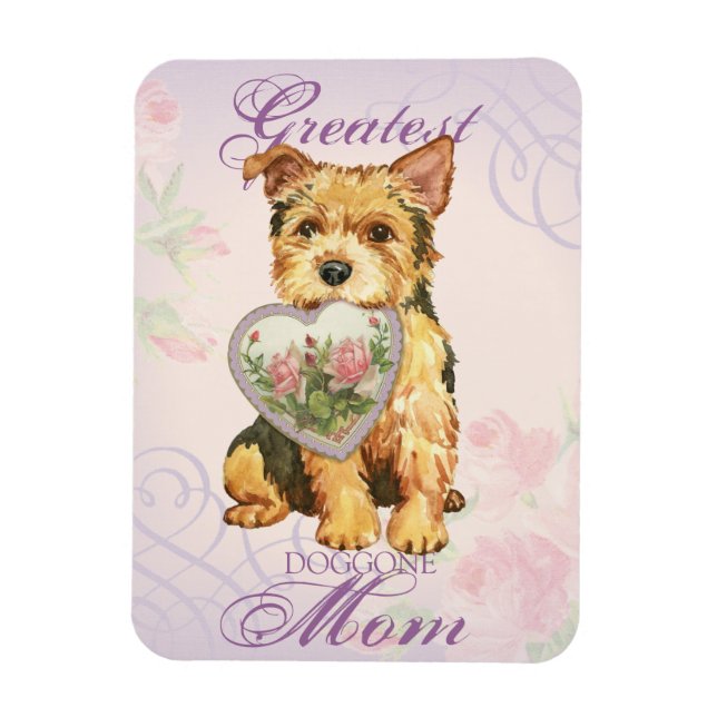Norwich Heart Mom Magnet (Vertical)