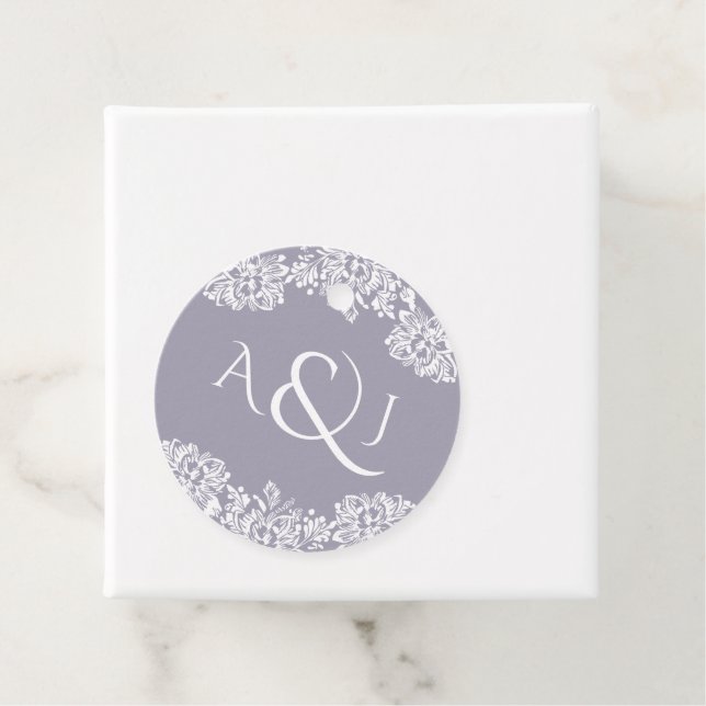 Norwich Mariage Monogram Favoriser les étiquettes (En situation)