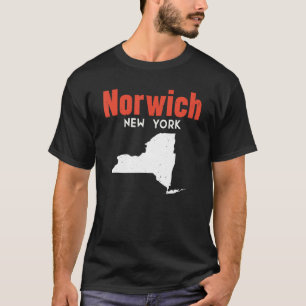 Norwich New York Usa State America Travel New York T-Shirt