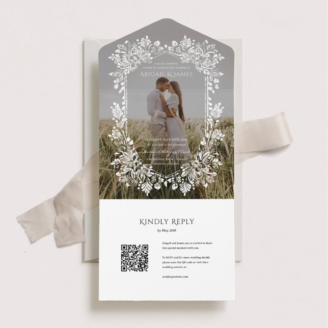 Norwich Photo Wedding Invitation with RSVP Card (Creator Uploaded)