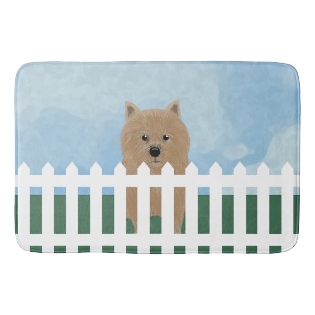Norwich Terrier Bath Mat (Front)