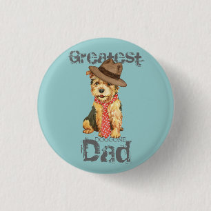 Norwich Terrier Dad 1 Inch Round Button