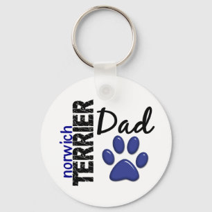 Norwich Terrier Dad 2 Keychain