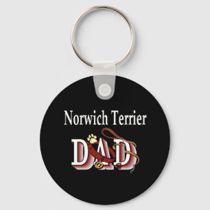 norwich terrier dad Keychain