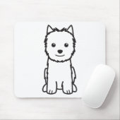 Norwich Terrier Dog Cartoon Mouse Pad (With Mouse)
