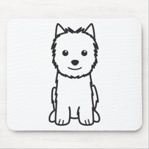 Norwich Terrier Dog Cartoon Mouse Pad