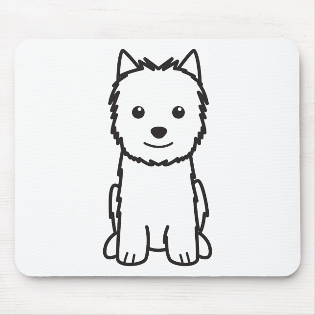 Norwich Terrier Dog Cartoon Mouse Pad (Front)