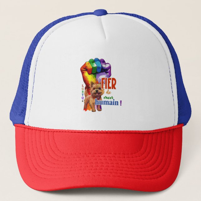 Norwich Terrier dog Trucker Hat (Front)