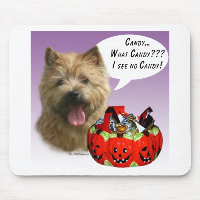 Norwich Terrier Halloween Candy Mouse Pad (Front)