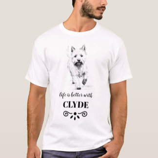 Norwich Terrier Life is better with Custom Name T-Shirt