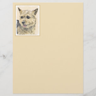 Norwich Terrier Painting - Cute Original Dog Art