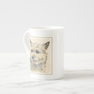 Norwich Terrier Painting - Cute Original Dog Art Bone China Mug
