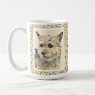 Norwich Terrier Painting - Cute Original Dog Art Coffee Mug
