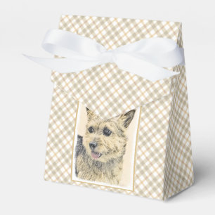 Norwich Terrier Painting - Cute Original Dog Art Favor Box