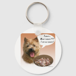 Norwich Terrier Turkey Keychain