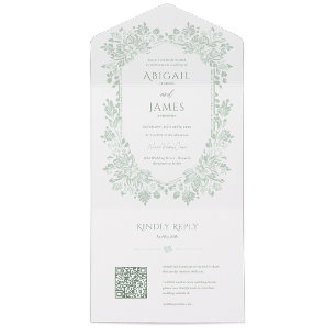 Norwich Wedding Invitation with RSVP Card
