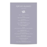 Norwich Wedding Program<br><div class="desc">This wedding design is a perfect blend of elegance and classic styler. The main feature of the design is a small white flower motif that sits gracefully in the centre of the dusty blue-coloured background.</div>