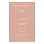 Norwich Wedding Program<br><div class="desc">This wedding design is a perfect blend of elegance and classic styler. The main feature of the design is a small white flower motif that sits gracefully in the centre of the dusty blue-coloured background.</div>