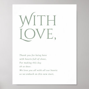 Norwich Wedding Thank You for Attending Sign