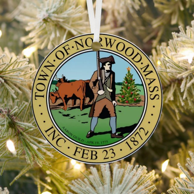 Norwood Christmas! Metal Ornament (Insitu)