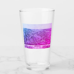 Norwood, MA Vintage Map 1882 Glass