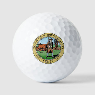 Norwood Massachusetts Town Golfballs Golf Balls